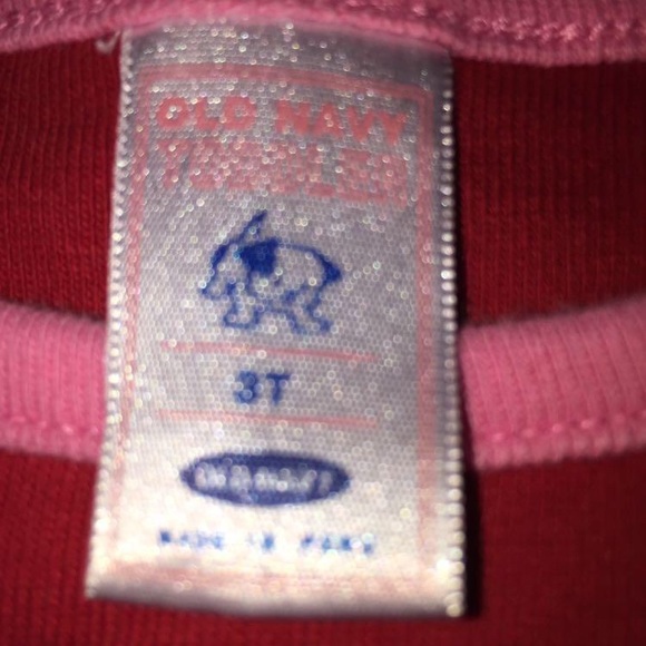 Old Navy red ombré shirt 3T - Picture 3 of 3